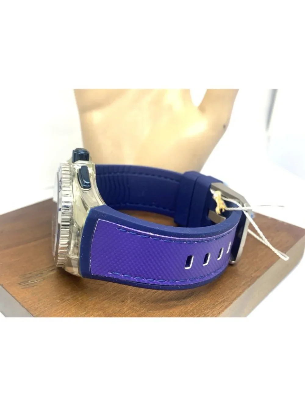 Technomarine Men's Watch TM-115013 Swiss Quartz Chronograph Blue Purple 46mm